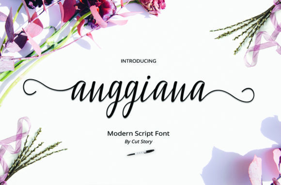 Anggiana: A Playful Script Font for Editorial Design
