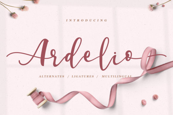 Ardelio: The Script Font That Elevates Campaign Visuals