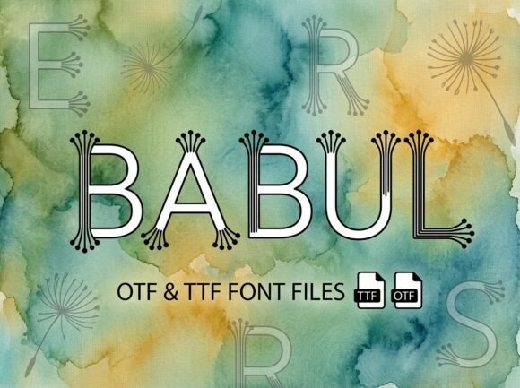 Babul Typeface: Elevate Your Brand with Whimsical Design