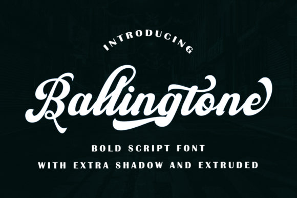Ballingtone: A Timeless Script Font for Handmade Brands