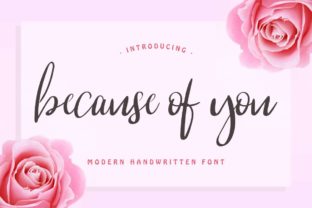 Because of You: A Charming Script Font for Web Design