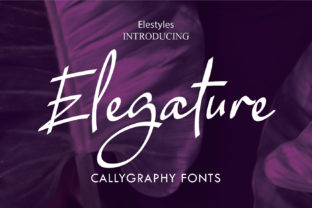Elegature: A Refined Script Typeface for Editorial Design
