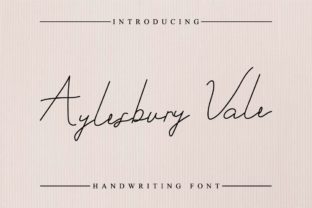 Elevate Your Brand with the Aylesbury Vale Script Font