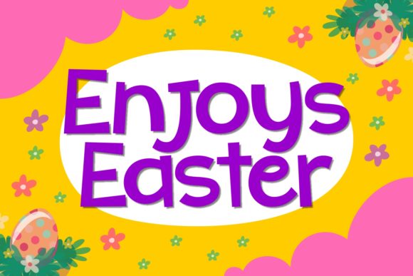Enjoys Easter: A Playful Script Font for Editorial Design