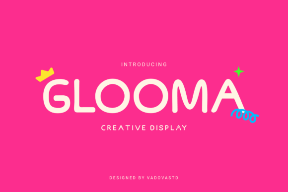 Glooma: A Cheerful Rounded Sans Serif Font for Makers