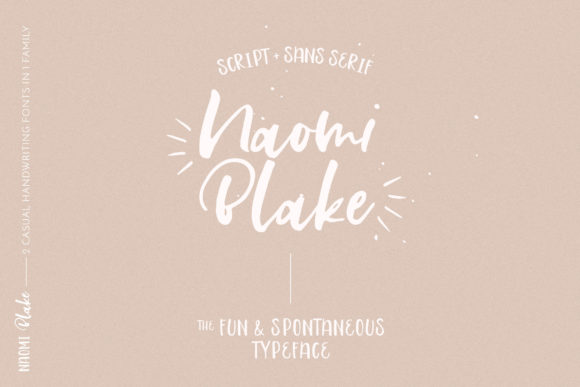 Naomi Blake: A Versatile Script Typeface for Editorial Design