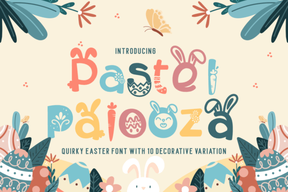 Pastel Palooza: The Quirky Easter Display Font for Campaigns