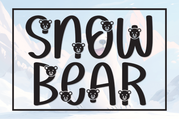 Snow Bear: A Playful Display Font for Editorial Design