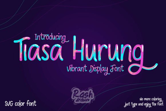 Tiasa Hurung: A Vibrant Color Font for Editorial Joy