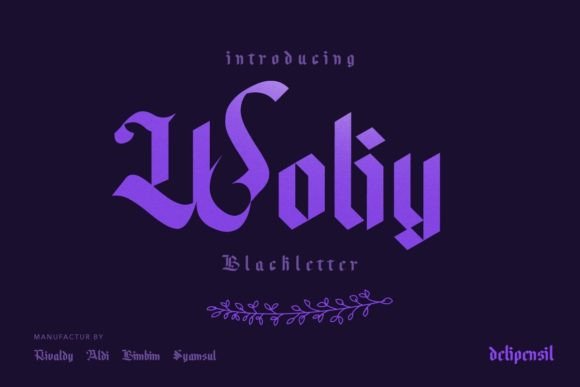 Woliy: A Bold Blackletter Typeface for Modern Branding