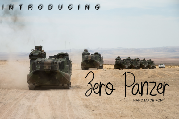 Zero Panzer: A Handwritten Font for Editorial Charm